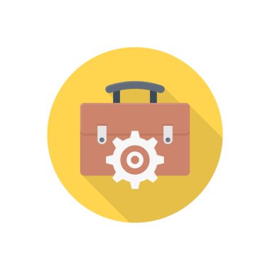 torba vektörü düz renk simgesi