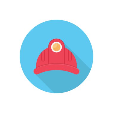 Mühendis vektör düz renk simgesi