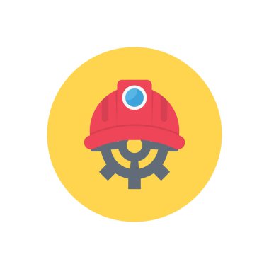 kask vektörü düz renk simgesi