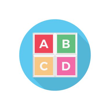 blok vektör düz renk simgesi