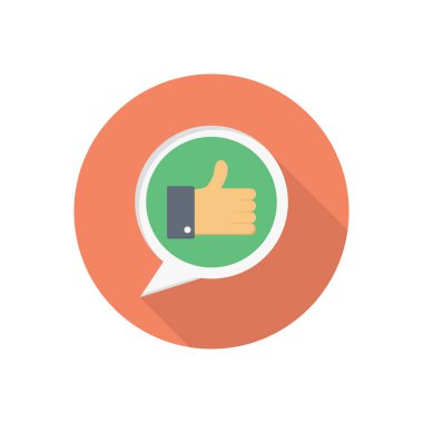 vektör düz renk simgesi gibi