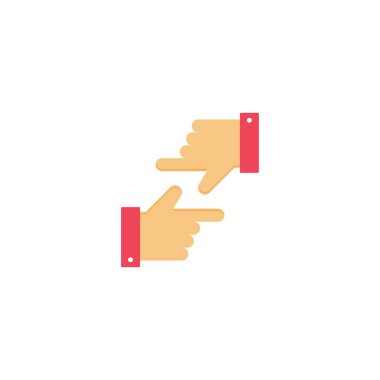 düz vektör renk simgesine odaklan