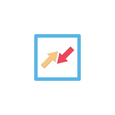 vektör düz renk simgesini yeniden boyutlandır