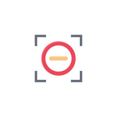 vektör düz renk simgesini yakınlaştır