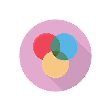 renk vektörü düz renk simgesi