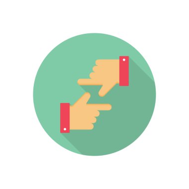 düz vektör renk simgesine odaklan