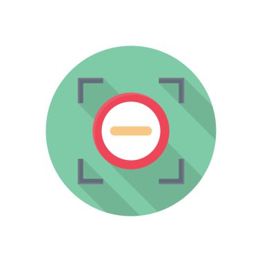 vektör düz renk simgesini yakınlaştır