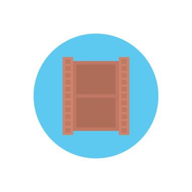 Makara vektörü düz renk simgesi