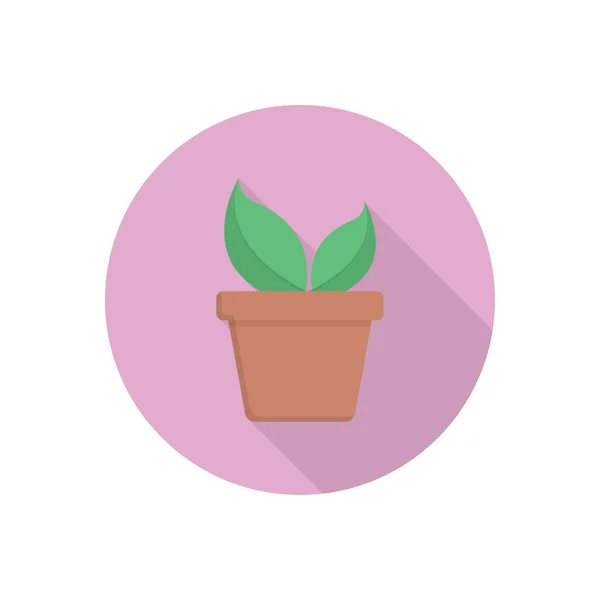 自然植物矢量平面颜色图标 — 图库矢量图片
