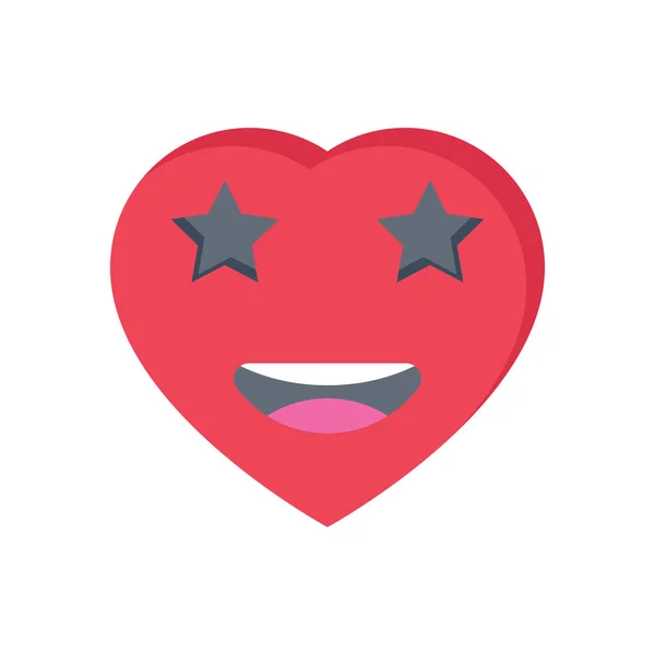 Icona Colori Piatta Vettore Emoji — Vettoriale Stock