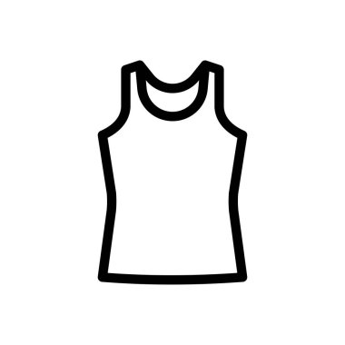 singlet vektör ince çizgi simgesi