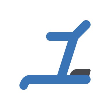 koşu bandı vektör renk simgesi