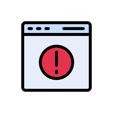 tehlike vektörü düz renk simgesi