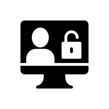 vektör kabartma düz simgesini aç