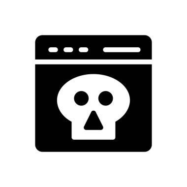 malware vektör düz simge