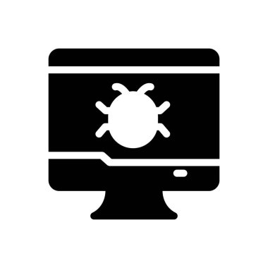 malware vektör düz simge