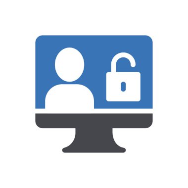 vektör kabartma renk simgesini aç