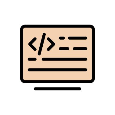 Geliştirme vektörü düz renk simgesi