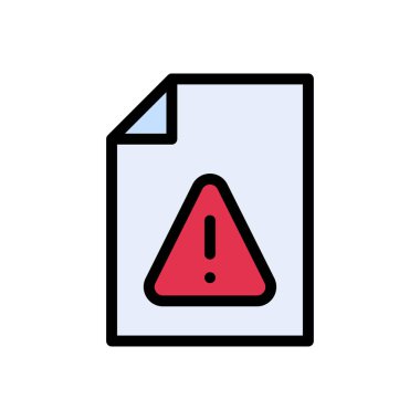 tehlike vektörü düz renk simgesi