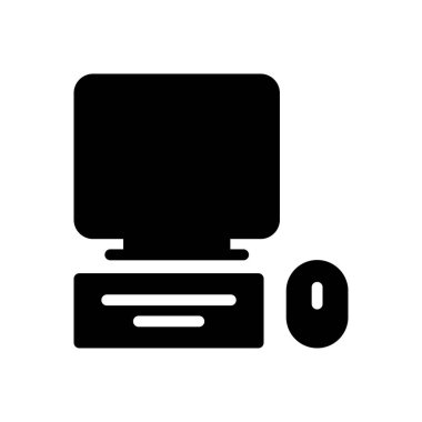 bilgisayar vektörü simgesi düz simgesi