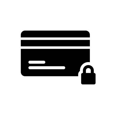 Güvenli vektör simgesi düz simgesi