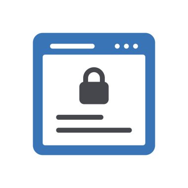 Web sayfası vektör renk simgesi