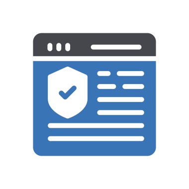 güvenlik vektörü renk simgesi