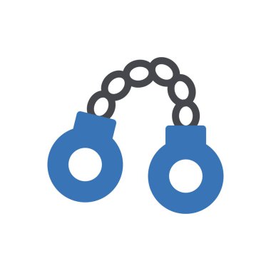 kelepçe vektör kabartma renk simgesi