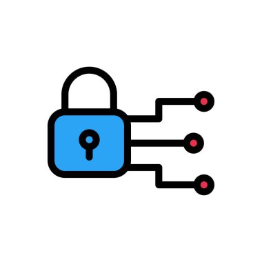 Koruma vektörü düz renk simgesi