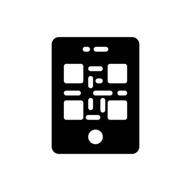 mobil vektör düz simge