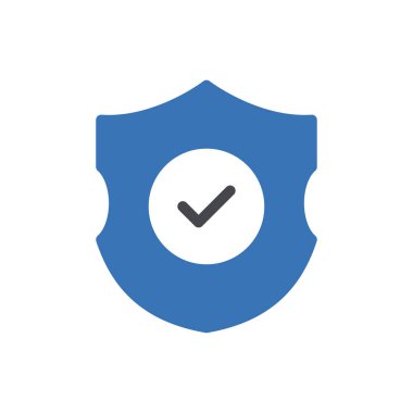 kalkan vektör renk simgesi