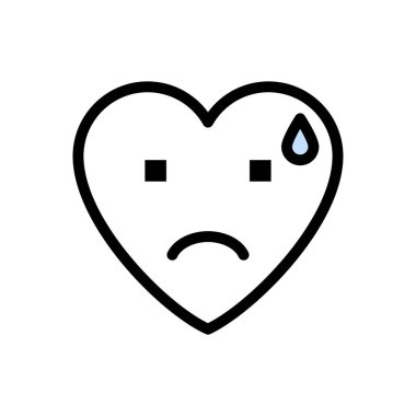 gözyaşı vektörü ince çizgi simgesi