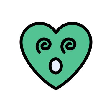 yuvarlanan vektör düz renk simgesi