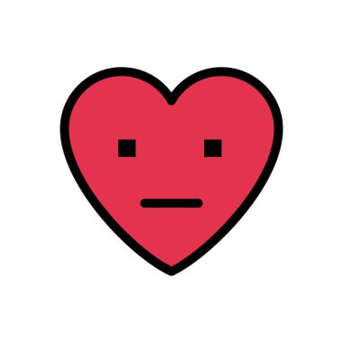 Şaşırmış vektör düz renk simgesi