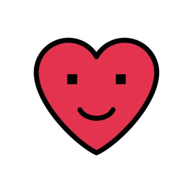 yüz vektörü düz renk simgesi