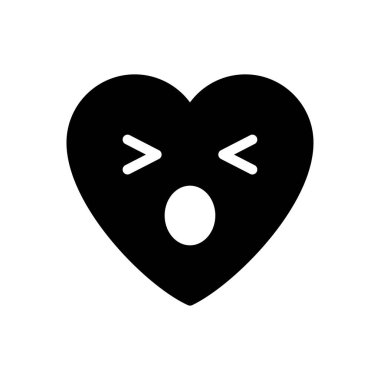 Şaşırtıcı vektör düz simgesi