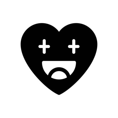 emoji vektör düz simge