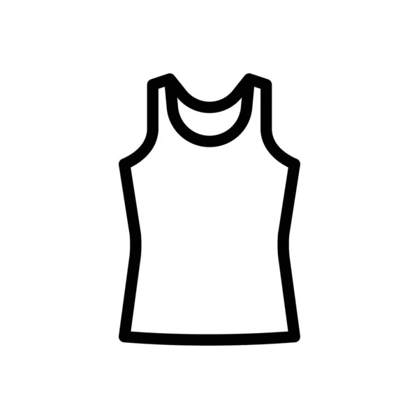 Vetor Singlet Ícone Linha Fina — Vetor de Stock