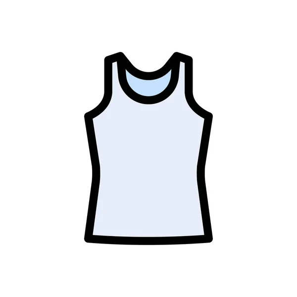 Singlet Vektor Lapos Színű Ikon — Stock Vector