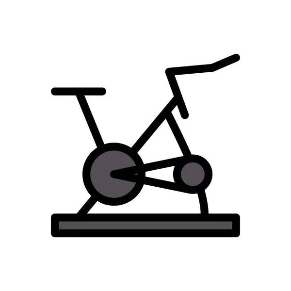 Ciclismo Vector Icono Color Plano — Vector de stock