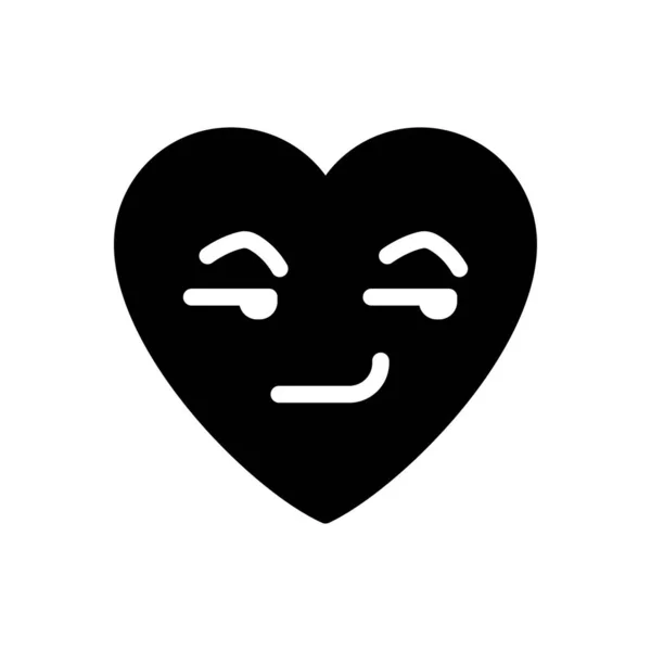 Emoji Vector Glifo Icono Plano — Archivo Imágenes Vectoriales