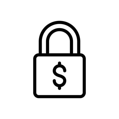 finans vektörü ince çizgi simgesi