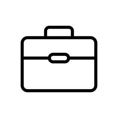 evrak çantası vektörü ince çizgi simgesi