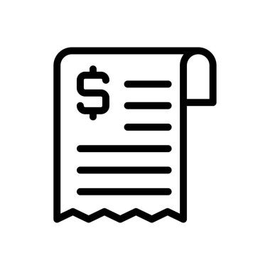 Yatırım vektörü ince çizgi simgesi