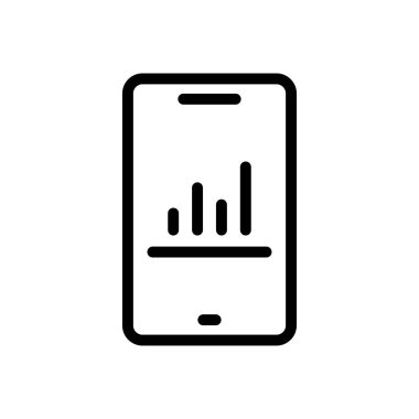 rapor vektör ince çizgi simgesi