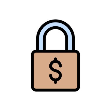 finans vektörü düz renk simgesi