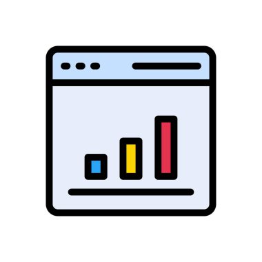 büyüme vektörü düz renk simgesi