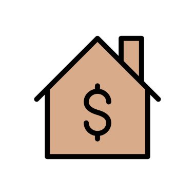 para vektörü düz renk simgesi