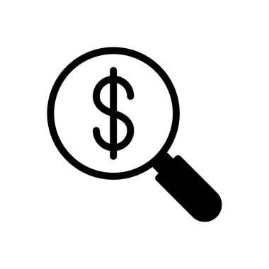 Pazarlama vektörü glyph düz simgesi