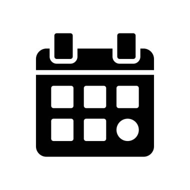 takvim vektörü düz simgesi